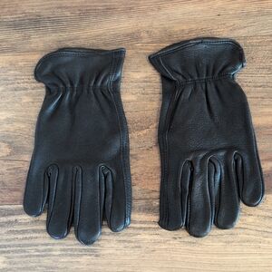 Whitewater Black Leather Men's Gloves M             M603